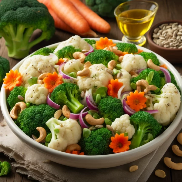 Cauliflower Broccoli Salad