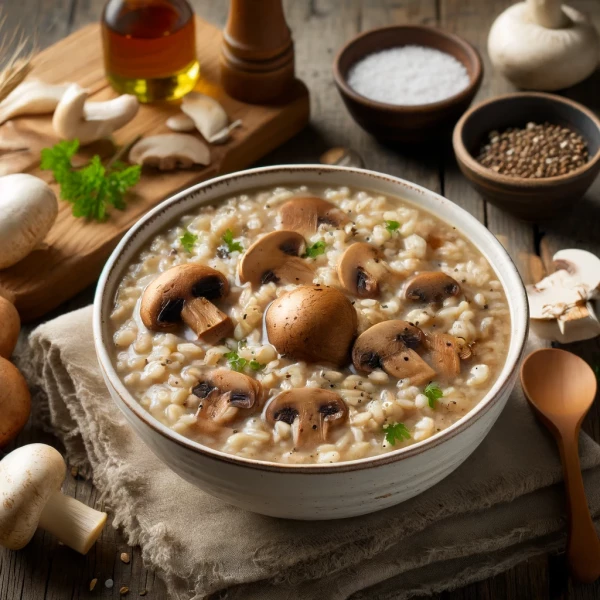 Barbara's Mushroom Barley Soup